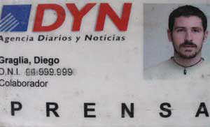 A 2000 press pass.