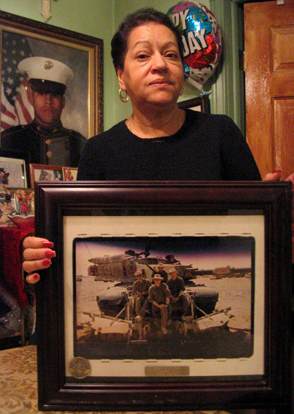 Amarilys Hernández, mother of Robert Rodríguez, a Marine who died in Iraq.