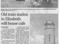 Old train station gets new life in Elizabeth.